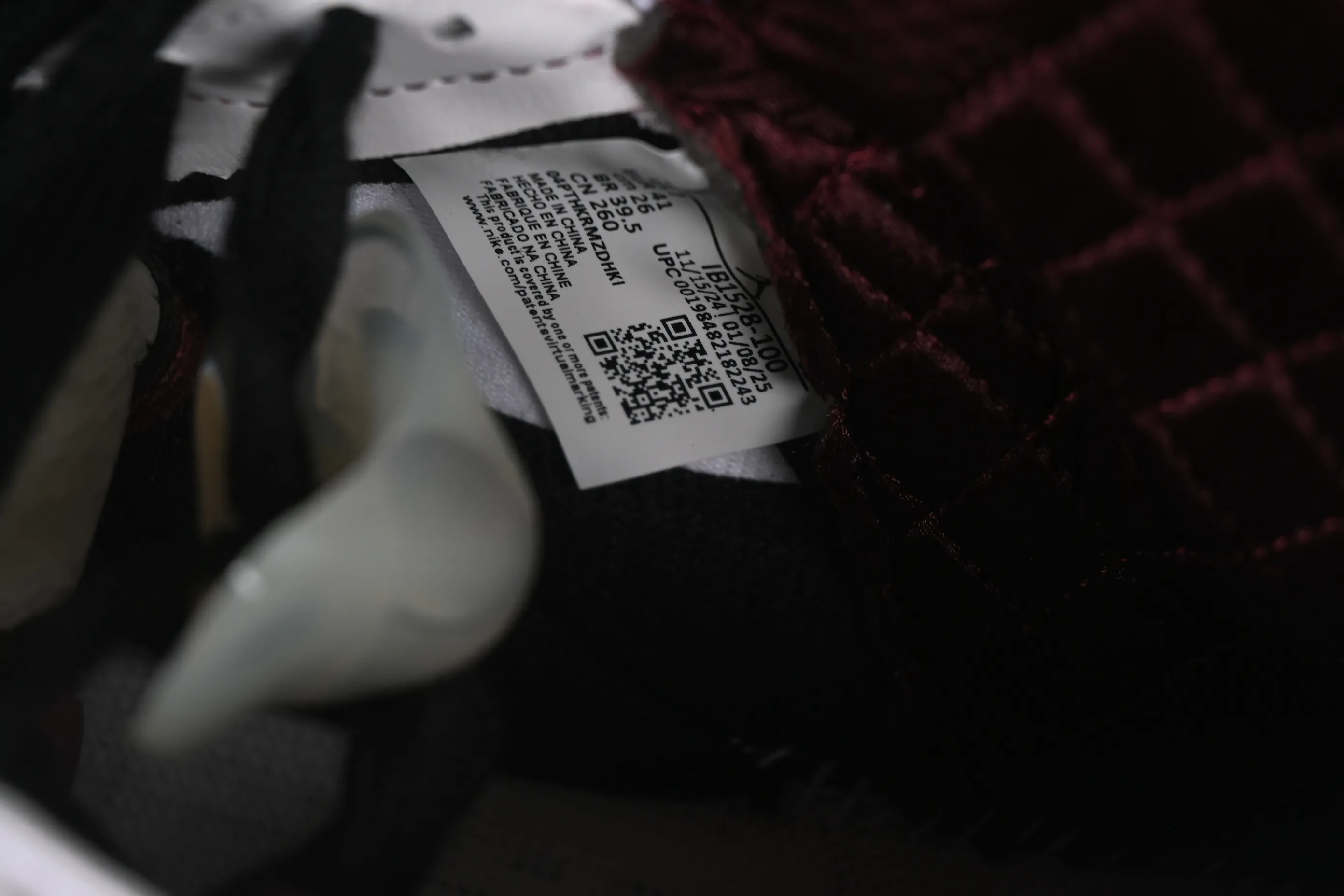 All categories Air Jordan Jordan series basketball shoes Air Jordan 5 L version A Ma Maniere x Air Jordan 5 Retro "Violet Ore" AJ5 Joe 5 white wine red first layer basketball shoes IB1528-100